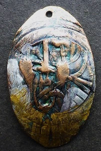 LOVE TOKEN/HOBO PAUL BISHOP "THE SCREAM AND MORE " COPPER CENT CAN.SHIP $1.99 - Picture 1 of 1