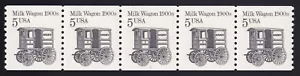 2253 Edición de Transporte - 5c PNC Tira de 5 Placas # 1 Sin Usar NH F-VF - Imagen 1 de 2