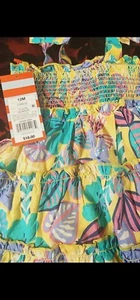 Vestido Cat & Jack 2 piezas bebé niña con cubierta de pañal talla 3-6 meses nuevo con etiquetas NUEVO  - Imagen 1 de 6