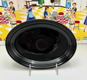 Fiesta Small Oval Platter Plate Dish Black 9 5/8" - Picture 1 of 3