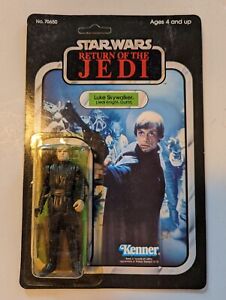 Vintage Star Wars ROJ Luke Skywalker Mint On Unpunched Card 1983 Kenner 