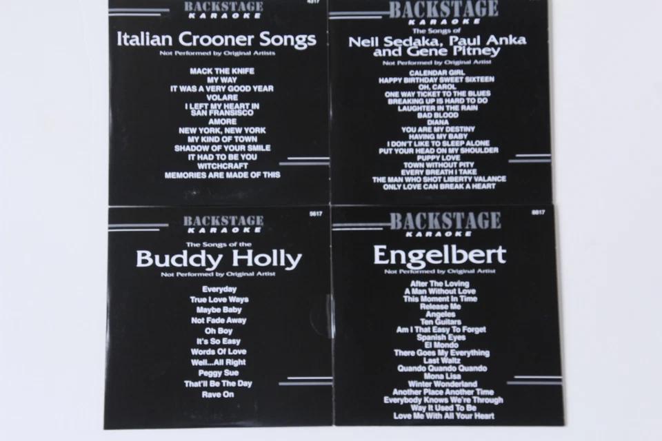 Karaoke Backstage CD+G Buddy Holly,Engelbert,Italian Songs,Neil,Paul Anka Gene - Image 1 of 1