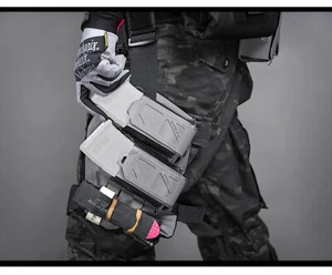 Tactical Military Outdoor Oblique Board Molle Hanging Tie Leg Board Plate - Picture 1 of 27