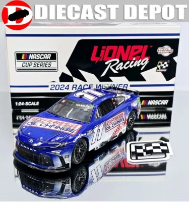 DENNY HAMLIN 2024 BRISTOL VERSIÓN WIN RACED CAMBIO DE ACEITE EXPRESS 1/24 ARCO FUNDIDO A PRESIÓN Foto 1 de 4