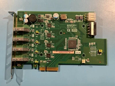 Axiomtek AX92321 4-port USB 3.0 PCI Express Card with 4 Independent Host - Image 1 of 2