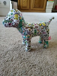 Victoria's Secret PINK VS Hund Plüsch Graffiti 8,5 Zoll x 6 Zoll - Bild 1 von 4