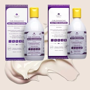 Champú sin sal potenciador de rizos Nature Spell 300 ml acondicionador sin sal 300 ml - Imagen 1 de 4