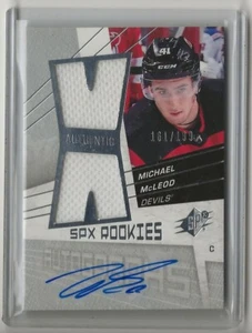 2018 2018-19 SPx '08-09 Retro Rookies Auto Jersey #08AMM Michael McLeod 161/199 - Picture 1 of 1