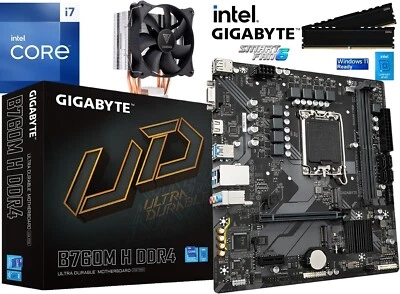 PC Aufrüstkit Intel Core i7-14700K bis 64GB DDR4 mit TPM 2.0 GIGABYTE B760M - Bild 1 von 4