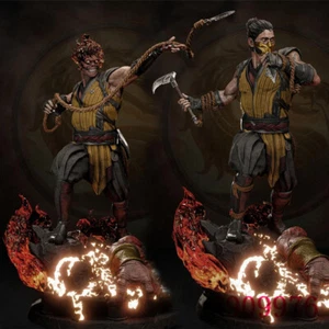 Scorpio Mortal Kombat 3D Printing Figure Unpainted Model GK Blank Kit New Stock - Picture 1 of 7