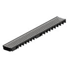ACO H50 Plastic Channel Drain With Galvanized Steel Grating 50x125x1000mm