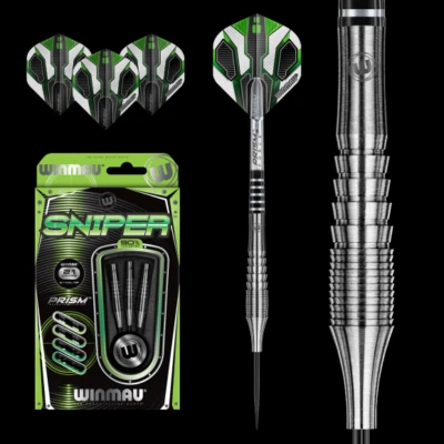 WINMAU SNIPER 90% Tungsten 21 Gram Steel Tip Darts 1008.21