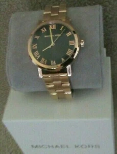 Orologio Donna MICHAEL KORS MK3585 Norie Quadrante Nero Tono Oro Rosa Acciaio Inox - Foto 1 di 5