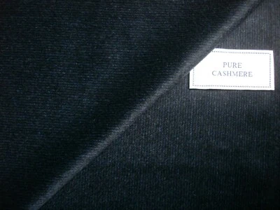 Loro Piana 100% CASHMERE Teal Blue /Black Pattern JACKETING/COATING FABRIC 3.1 m - Image 1 of 4