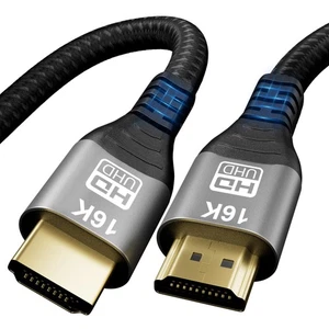 16K 10K 8K HDMI 2.2 Cable 3.3FT, Certified 96Gbps Ultra High Speed HDMI Braid... - Picture 1 of 7