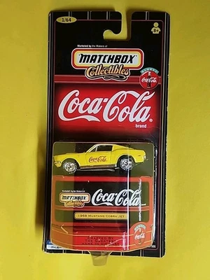 1998 Matchbox Coca Cola 1968 Mustang Cobra Jet Yellow Coke Collectible 🔥A6 - Image 1 of 4