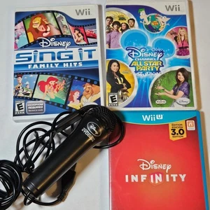 Disney Game Lot - Sing It Family Hits - All Star Party - Infinity 3.0 w/ Mic - Picture 1 of 5