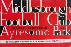 Middlesbrough v Manchester City 1964-65 - Division 2 - 5 December 1964 - Picture 1 of 1