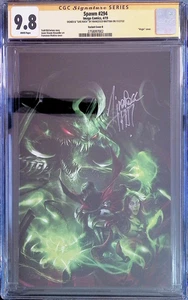 Spawn Vol 1 #294 (2019 Image) CGC SS 9.8 VIRGIN Cover Signed "Live Rock" Mattina - Picture 1 of 5