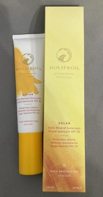 Protetor solar mineral diário solar HOLIFROG ~ FPS 30 ~ 2 oz/60 ml validade 6/2027! - Imagem 1 de 4