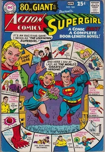 🔑 ACTION COMICS #360 ORIGIN OF SUPERGIRL DC 1968 FN/VF 80 PG GIANT Silver Age - Picture 1 of 6