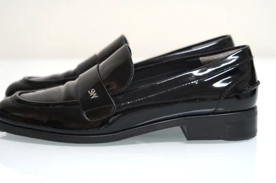 Stuart Weitzman Women’s Black  Owen Patent Leather Loafer Size 6 - Image 1 of 4