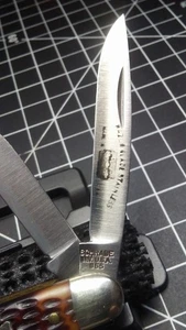 Vintage Schrade NY USA #855 Stockman 3 Blade "Razor Blade Stainless" Pocketknife - Picture 1 of 22