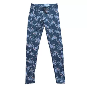 Truhearts Leggings Damen Größe Small schwarz Blumenmuster Stretch elastische Taille - Bild 1 von 8