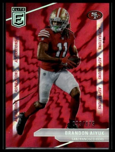 2024 Donruss Elite #41 Brandon Aiyuk Aspirations Shimmer #/875 - Picture 1 of 2