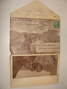 Garden of the Gods Colorado Souvenir Folder Mailer used 1920 1 cent stamp PC - Picture 1 of 1