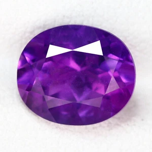 2.47 Ct IF Excellent Oval 9.3 x 8 MM 100% Natural Purple Blue Bolivia Amethyst - Picture 1 of 5