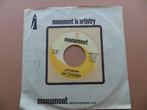 Ray Stevens – Gitarzan - 1969 - Monument Records Mn45-1131 Vinyl 7" Single VG+ - Picture 1 of 4