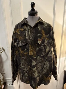 Vtg Woolrich Mens Camo Hunting Shirt Sz XL Realtree Hardwoods Button Up RN#52469 - Picture 1 of 10