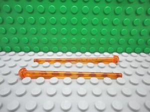 Lego mini figure 2 Trans Orange bar 8L round end spring shooter dart NEW - Picture 1 of 1