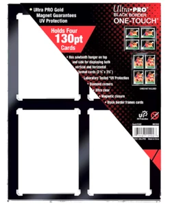 Ultra PRO 130PT 4 Karten Schwarz Rand UV ONE-TOUCH Magnethalter - Bild 1 von 2