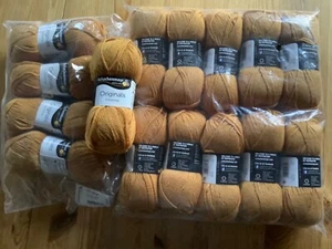 Schachenmayr Universa Wollpaket 750 g senfgelb mit Merino gelb Wolle Wollreste - Bild 1 von 5