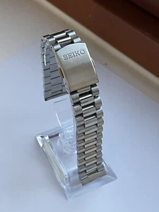 Seiko jubilee 18mm strap bracelet stainless steel with straight lug ends BARGAIN - Picture 1 of 8