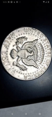 Kennedy Half Dollar 1973 D ERROR COIN Artist Letter FG Missing Cover