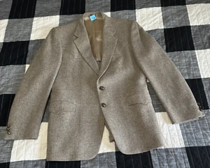 Dallas Western Jacket Mens 40 Blazer Suit Sport Coat Cowboy Wool Tweed Vtg USA - Picture 1 of 22