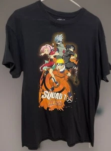 Vintage Naruto Shonen Jump Squad Mens Large T Shirt Y2K 2002 Graphic Anime - Picture 1 of 4