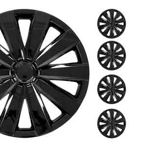 16" Wheel Covers Hubcaps 4Pcs for Subaru Impreza Black - Picture 1 of 9