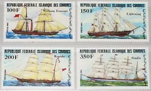 COMORES KOMOREN 1984 718-21 viejos veleros veleros barcos MNH - Imagen 1 de 1