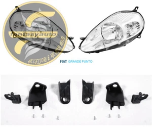 Fiat Grande Punto 2005 > Kit Coppia Staffe Riparazione Fari Proiettori DX e SX - Foto 1 di 4