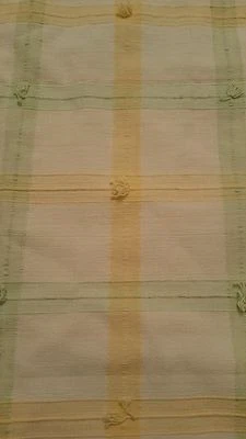 1 婴儿儿童房绿色和黄色格子手工草皮53英寸-65升和90英寸完好 — 第 1/4 张图片