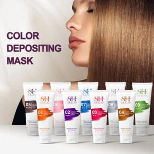 Semi Permanent Color Depositing Hair Mask, Natural Vegan Formula Ammonia free ! - Picture 1 of 32