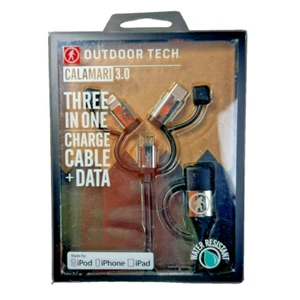 Outdoor Tech Calamari 3.0 kabel ładujący 3 w 1 + dane USB typ C, micro USB - Zdjęcie 1 z 5