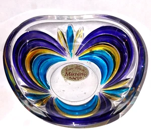 Vintage Murano Glas Original Etikett intakt kleine Schmuckschale Schale - Bild 1 von 4