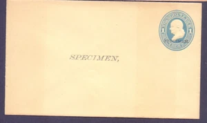 United Stamps Stamped enveloped Franklin F34 -32a 1cts Specimen very fine! - Picture 1 of 2