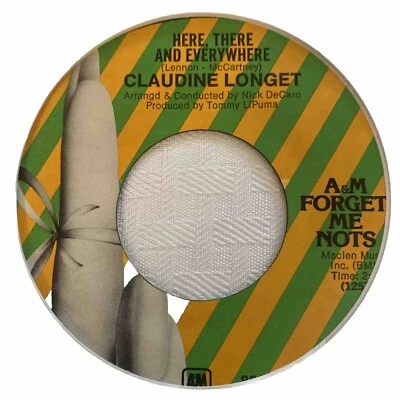 Claudine Longet 45 Here There and Everywhere / Hello Hello NEW reissue unplayed - Image 1 of 3