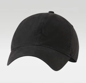 NIKE Air Jordan Jumpman Heritage86 Washed Cap Hat Black DC3673-010 One Size NEW - Picture 1 of 4